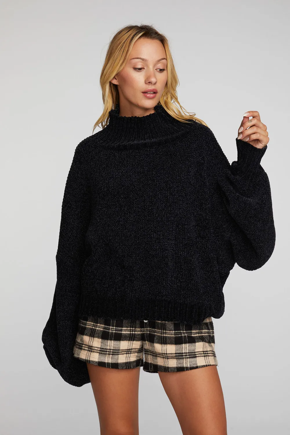 Online Chenille Sweater Knit Turtleneck Women Tops|Outerwear