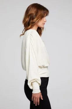 Cheap City Starry White Blouse Women Loungewear|Tops
