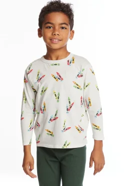 Cheap Coloring Time Boys Long Sleeve Crew Neck Tee Kids/BOY Boys