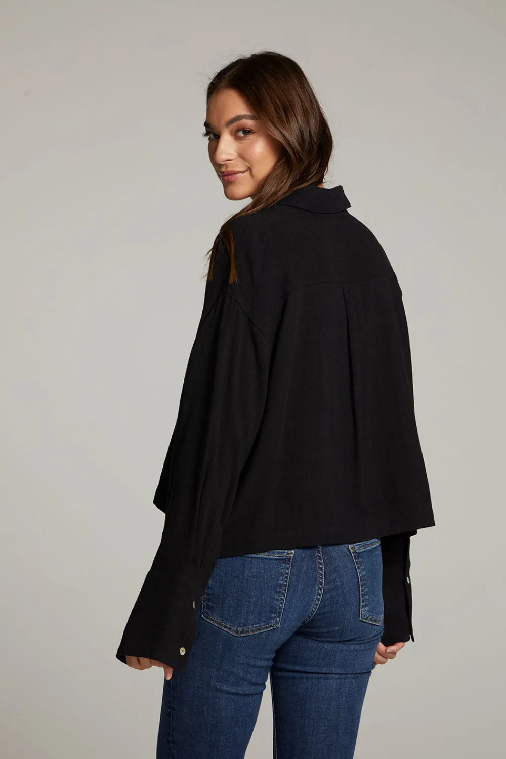 Discount Coral True Black Button Up Top Women Loungewear|Tops