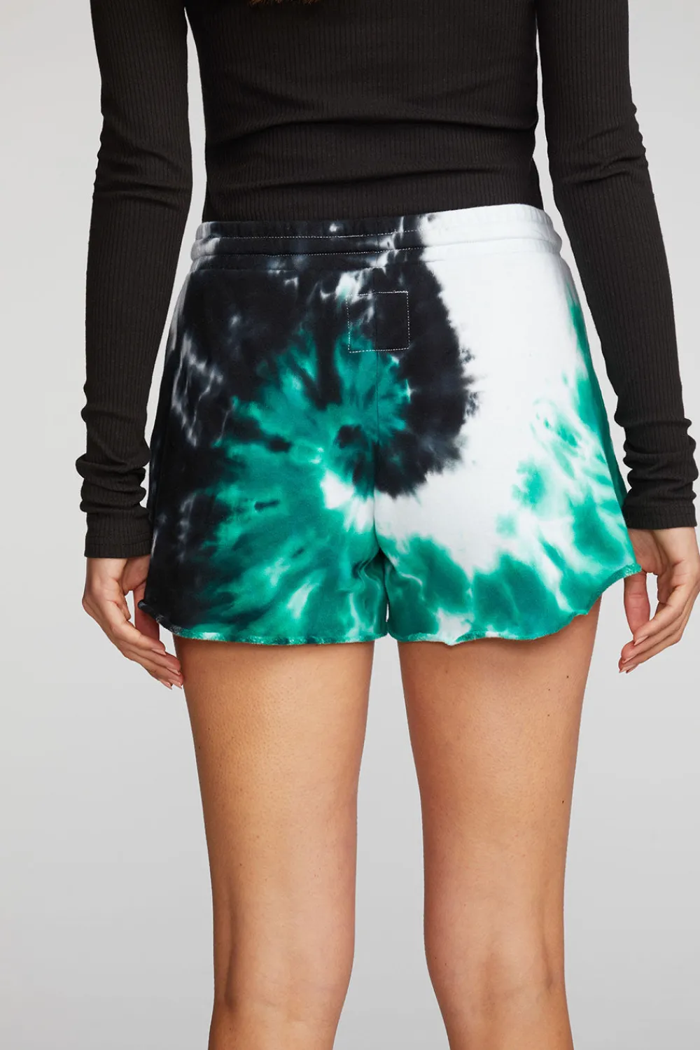 New Cotton Fleece Shorts With Shoestring Tie Women Bottoms