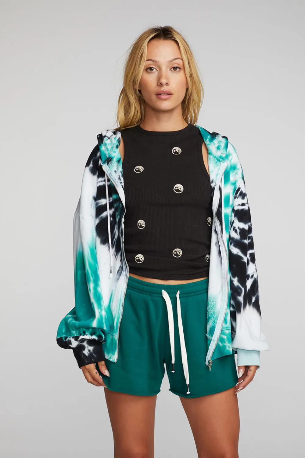 Clearance Cotton Fleece Zip Up Hoodie Women Outerwear|Tops