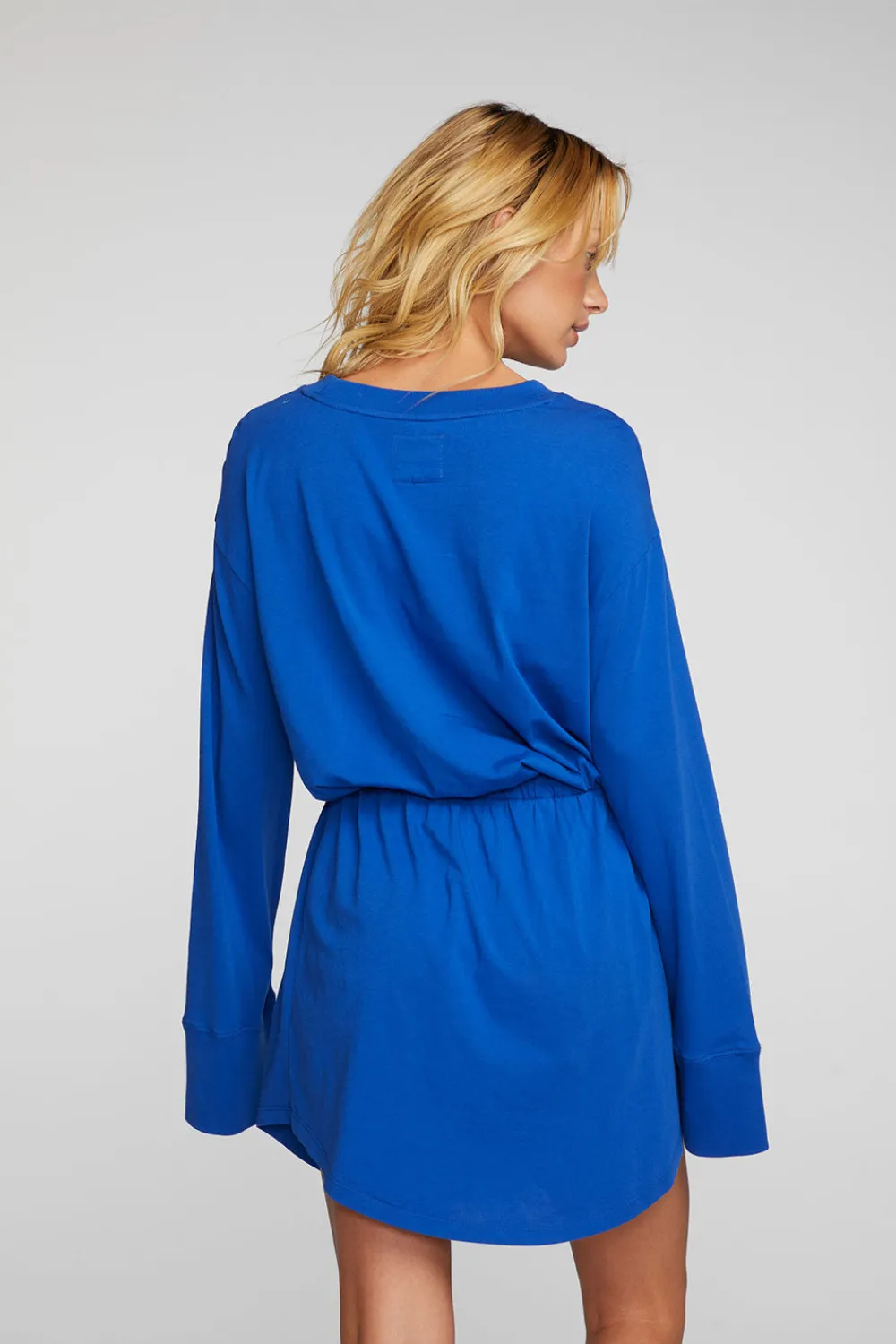 Sale Cotton Jersey Mini Dress With Wide Sleeves Women Loungewear|Dresses