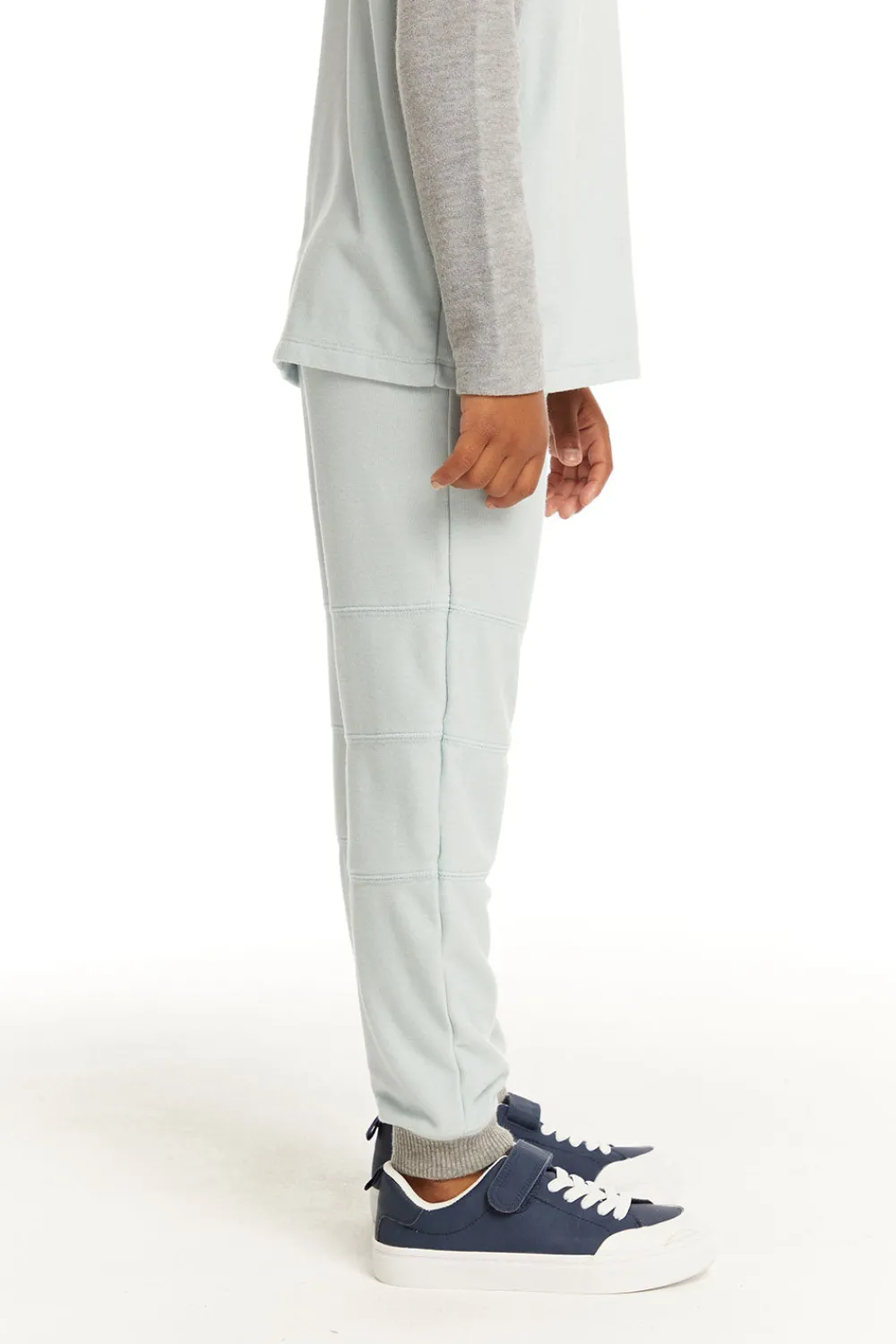 Hot Cozy Knit Blue Bird Pant With Seamed Panels Kids/BOY Boys
