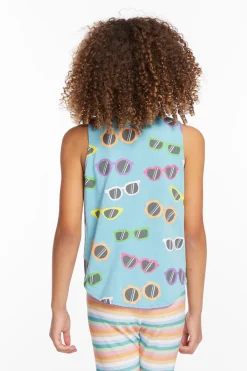 Best Sale Crazy Sunglasses Girls Vintage Jersey Shirttail Muscle Kids Girls