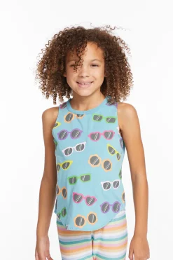 Best Sale Crazy Sunglasses Girls Vintage Jersey Shirttail Muscle Kids Girls