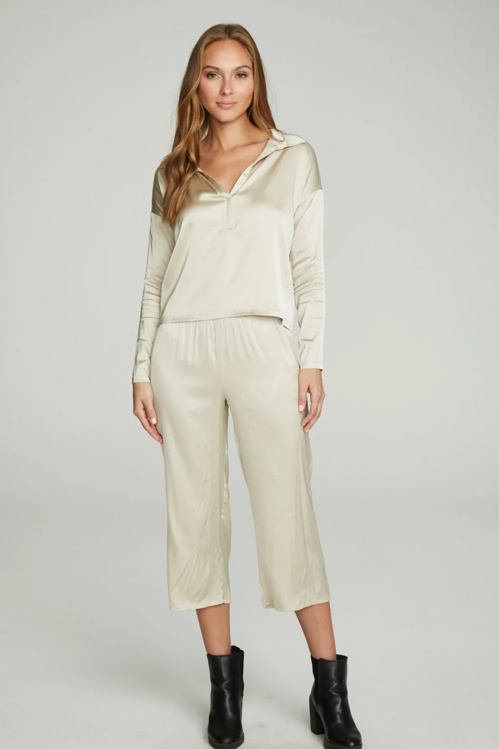 Cheap Cropped Wide Leg Culotte Women Bottoms