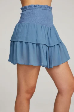 Shop Cruz Vintage Blue Mini Skirt Women Loungewear|Bottoms