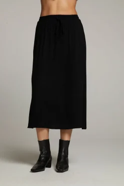 Cheap Darby Licorice Midi Skirt Women Loungewear|Bottoms