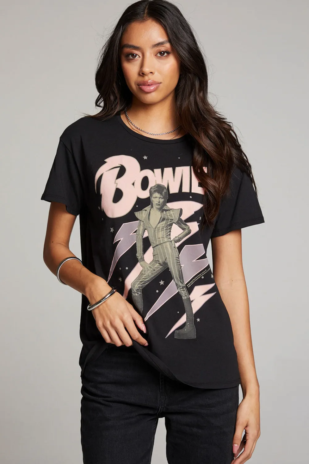 Cheap David Bowie Bolts Tee Women Loungewear|Music