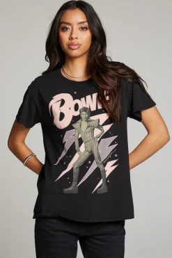 Cheap David Bowie Bolts Tee Women Loungewear|Music