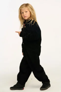 Discount David Raven Black Corduroy Jumpsuit Kids/BOY Boys