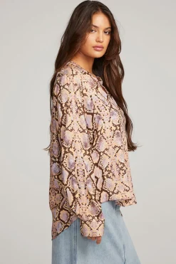 Outlet Denver Python Print Blouse Women Outerwear|Loungewear