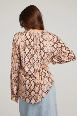 Outlet Denver Python Print Blouse Women Outerwear|Loungewear