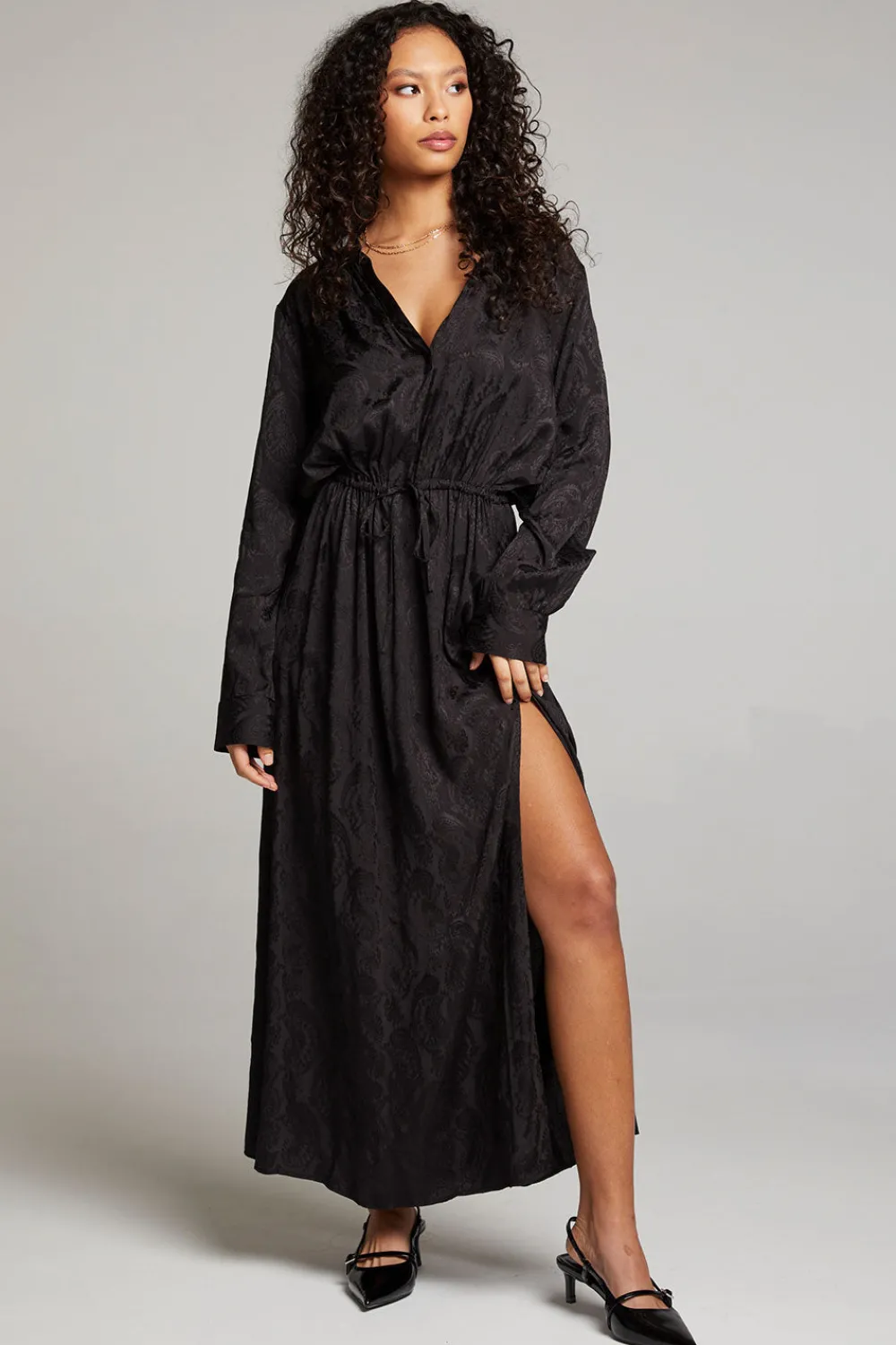 Shop Denverr Licorice Maxi Dress Women Loungewear|Dresses