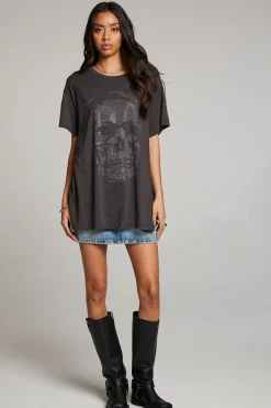 Fashion Diamond Skull Tee Women Loungewear|Graphics