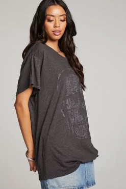 Fashion Diamond Skull Tee Women Loungewear|Graphics