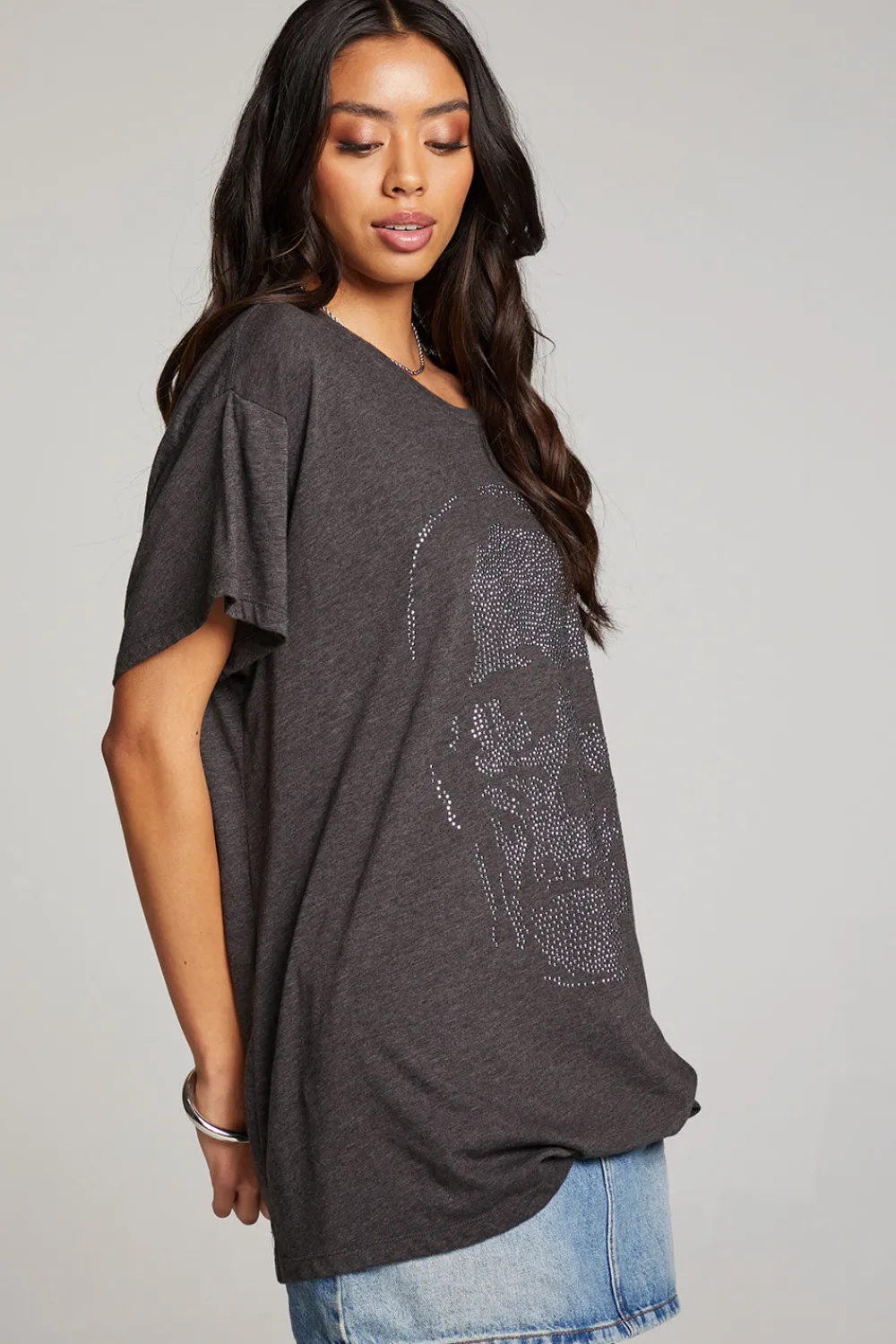 Fashion Diamond Skull Tee Women Loungewear|Graphics