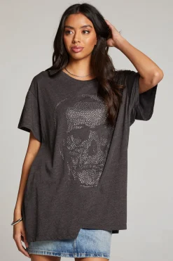 Fashion Diamond Skull Tee Women Loungewear|Graphics