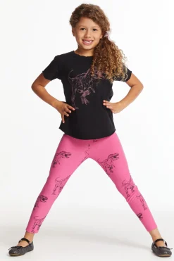 Best Sale Dino Time Girls Crew Neck Tee Kids Girls