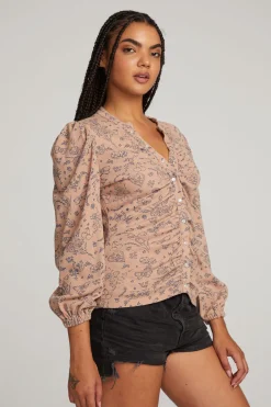 Hot Ditsy Print Long Sleeve Women Loungewear|Graphics