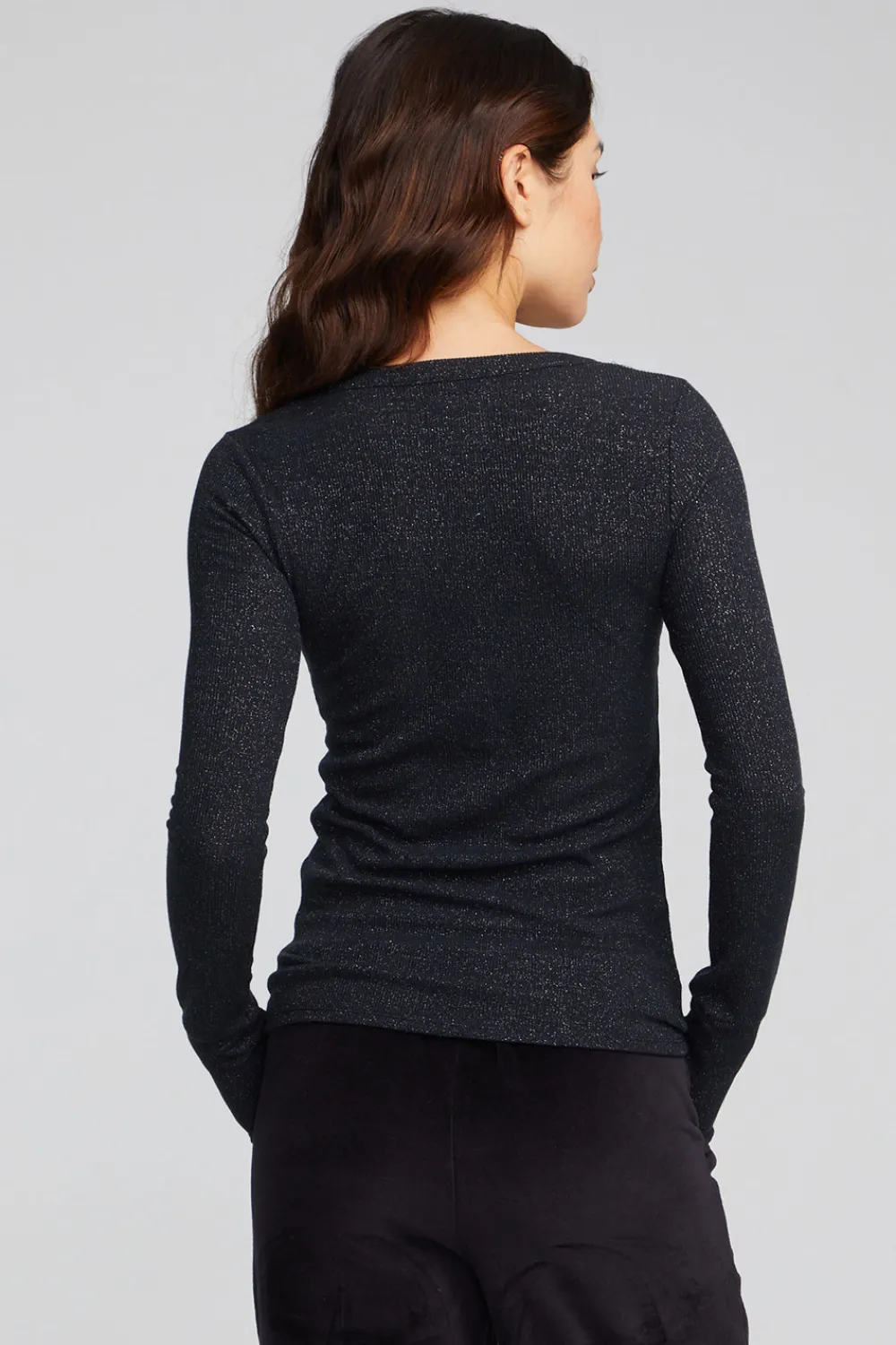 Outlet Drifter Shadow Black Henley Women Loungewear|Tops