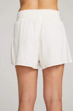 Fashion Electra White Short Women Loungewear|Bottoms