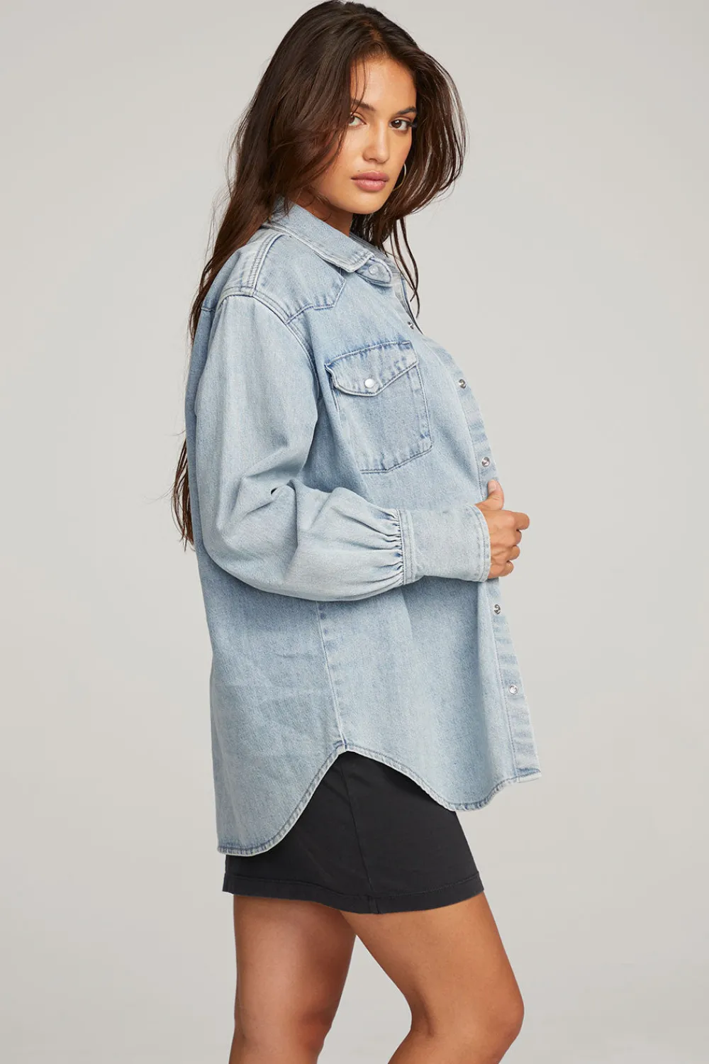 Store Elk Classic Blue Button Down Women Loungewear|Tops