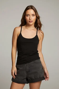 Fashion Emma Black Tank Top Women Loungewear|Tops