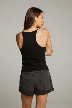 Fashion Emma Black Tank Top Women Loungewear|Tops