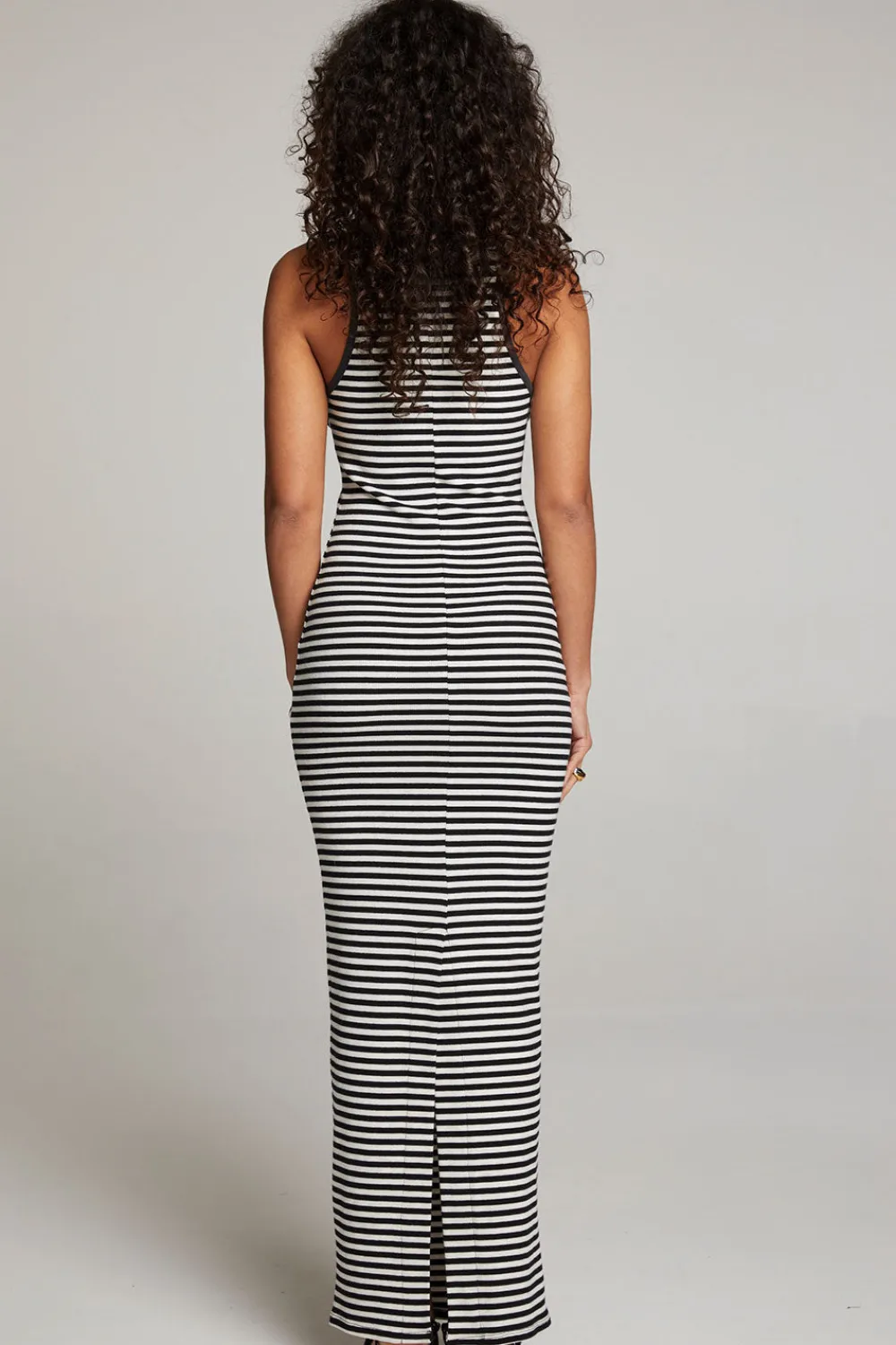 Fashion Emma Punk Stripe Maxi Dress Women Loungewear|Dresses