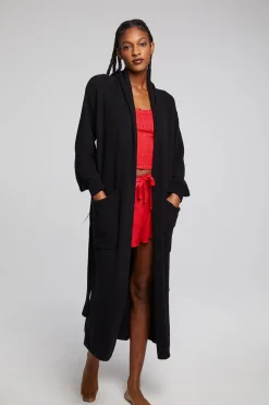 Discount Evee Maxi Licorice Cardigan Women Outerwear|Tops