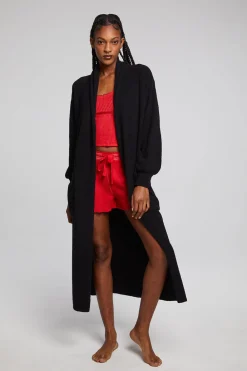 Discount Evee Maxi Licorice Cardigan Women Outerwear|Tops