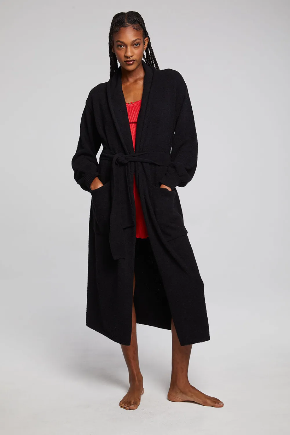 Discount Evee Maxi Licorice Cardigan Women Outerwear|Tops