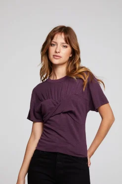 Cheap Evelynn Plum Perfect Tee Women Loungewear|Tops