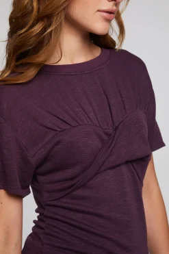 Cheap Evelynn Plum Perfect Tee Women Loungewear|Tops