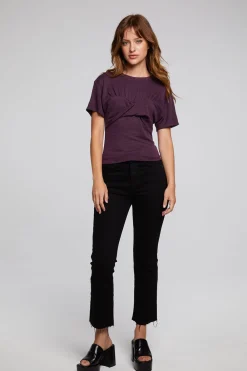 Cheap Evelynn Plum Perfect Tee Women Loungewear|Tops
