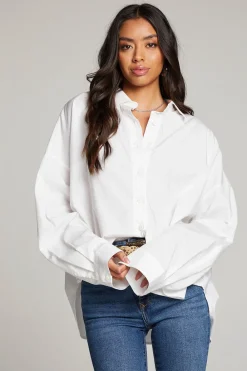 Outlet Ezra White Button Up Women Loungewear|Tops