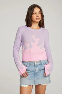 Hot Flame Sweater Women Loungewear|Graphics