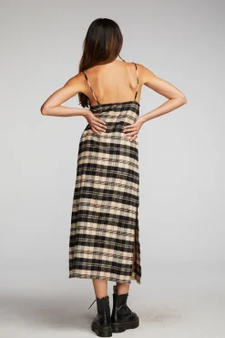 Sale Flannel Midi Slip Dress Women Loungewear|Dresses