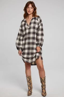 Fashion Folk Americana Plaid Mini Dress Women Loungewear|Dresses
