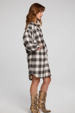 Fashion Folk Americana Plaid Mini Dress Women Loungewear|Dresses