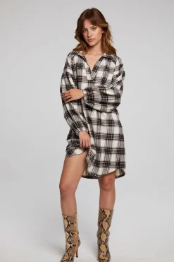 Fashion Folk Americana Plaid Mini Dress Women Loungewear|Dresses