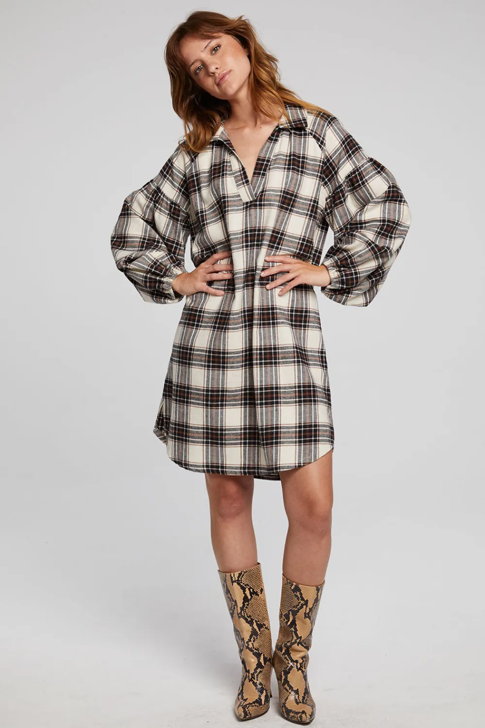Fashion Folk Americana Plaid Mini Dress Women Loungewear|Dresses