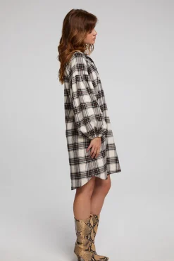 Fashion Folk Americana Plaid Mini Dress Women Loungewear|Dresses