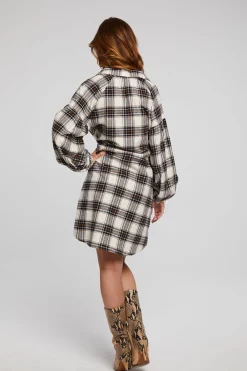 Fashion Folk Americana Plaid Mini Dress Women Loungewear|Dresses