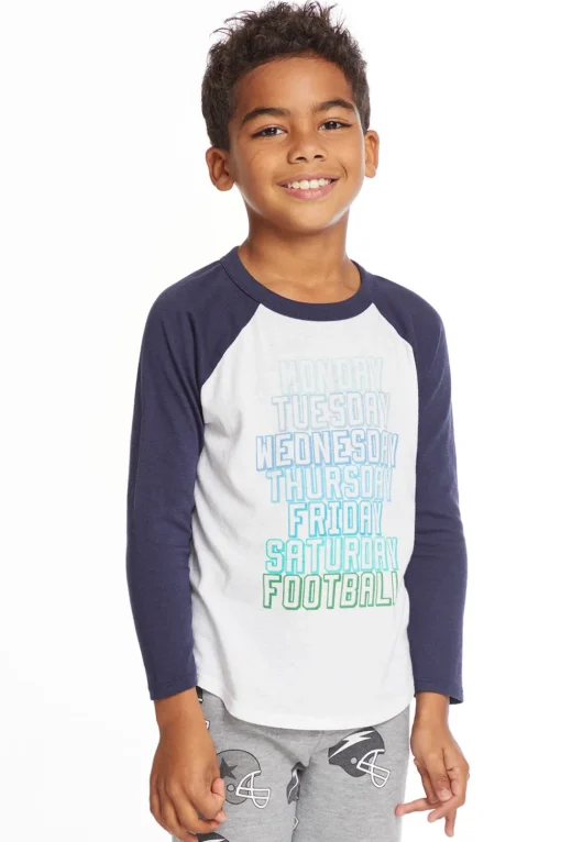 Fashion Football Sunday Boys Long Sleeve Kids/BOY Boys