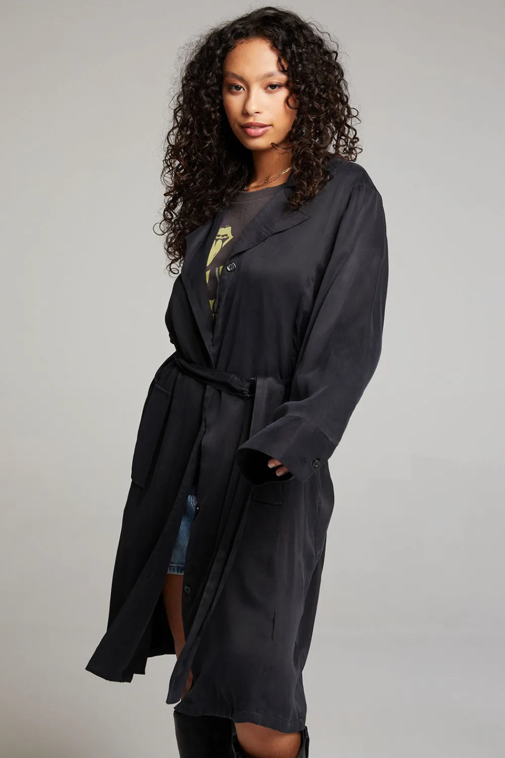Shop Ford Licorice Trench Coat Women Outerwear|Loungewear