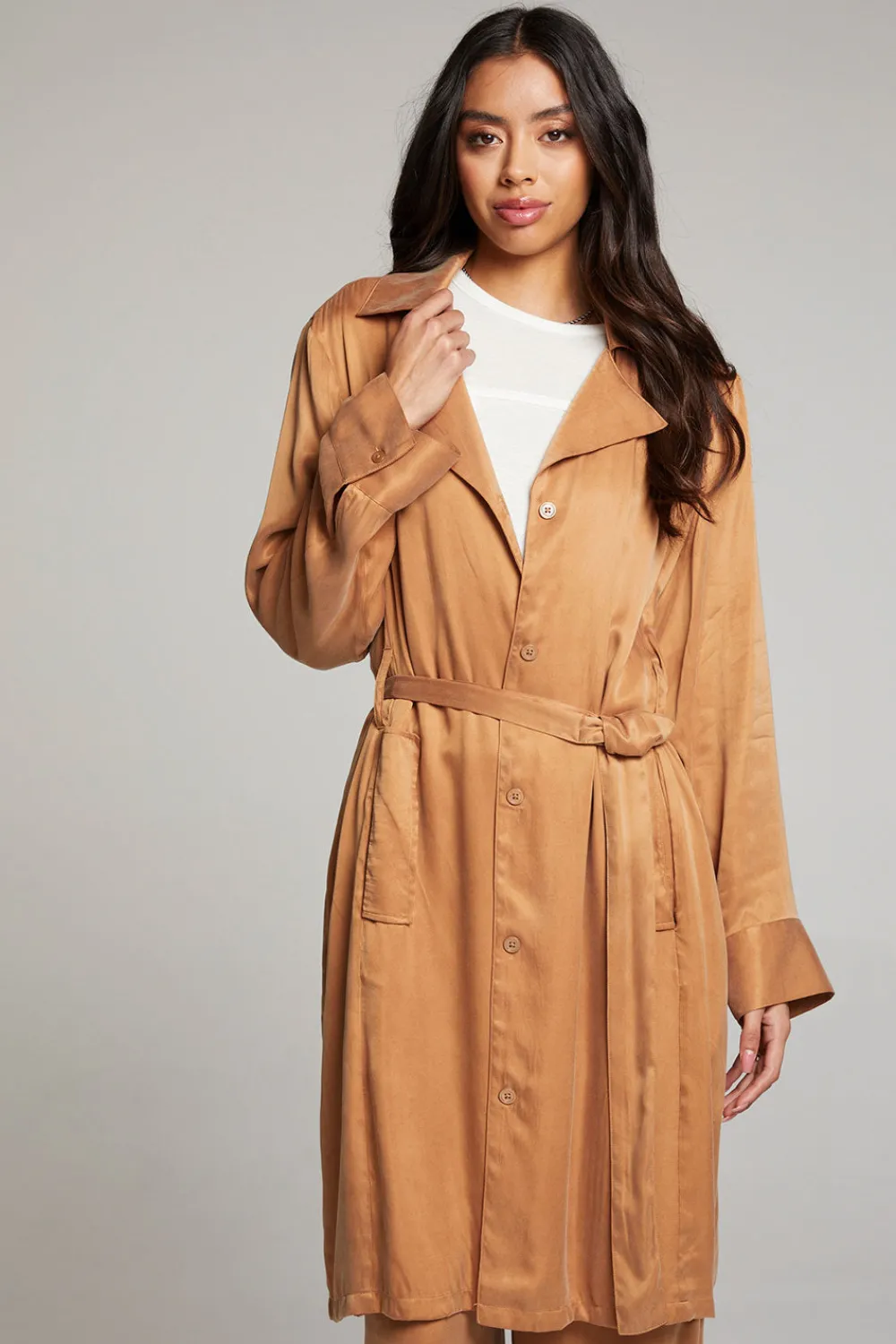 Clearance Ford Toffee Trench Coat Women Outerwear|Loungewear