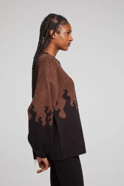 Flash Sale Foxy Sweater Flames Golden Pullover Women Outerwear|Loungewear